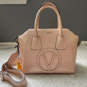 Valentino Minimi Rock Studded Rosegold Satchel